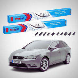TeamCar Ștergătoare Seat Leon ST 5F8 2013-prezent | Set Față Flat - TeamCar® (TC-LEONST5F8PB16650400FU)