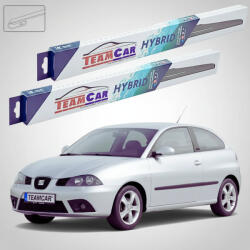 TeamCar Ștergătoare Seat Ibiza 6L1 2001-2006 | Set Față Hibrid - TeamCar® (TC-IBIZA6L1HOOK530475H)