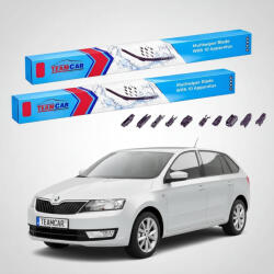 TeamCar Ștergătoare Skoda Rapid Spaceback NH1 2013-2019 | Set Față Flat - TeamCar® (TC-RAPIDNH1600400FU)