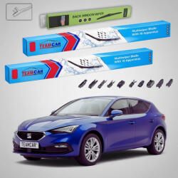 TeamCar Ștergătoare Seat Leon KL1 2019-prezent | Set Față și Spate Flat - TeamCar® (TC-LEONKL1PB16650475280FU)