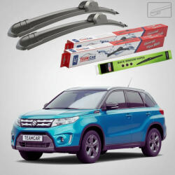 TeamCar Ștergătoare Suzuki Vitara LY 2015-2018 | Set Față și Spate Flat - TeamCar® (TC-SUZVTLY1518600400250F)