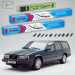 TeamCar Ștergătoare Volvo 940 1990-1998 | Set Față și Spate Flat - TeamCar® (TC-VOLVO940500500330FU)