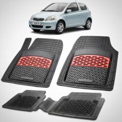 TeamCar Covorase Toyota Yaris XP10 Hatchback Compatibile 2003-2005 | Red (SQkuToyQS)