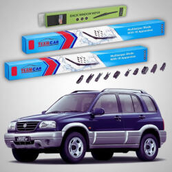 TeamCar Ștergătoare Suzuki Grand Vitara I FT 5 Uși 1998-2005 | Set Față și Spate Flat Premium - TeamCar® (TC-GV1FT5U475475380FP)
