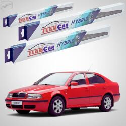 TeamCar Ștergătoare Skoda Octavia I (1U2) (1996-2010) | Set Față Spate Hibrid - TeamCar® (TCSKOCT1U2HB480)