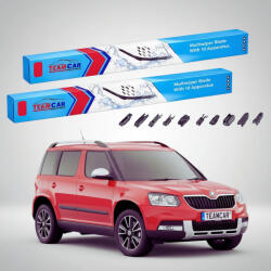 TeamCar Ștergătoare Skoda Yeti 5L 2009-2017 | Set Față Flat - TeamCar® (TC-YETI5LPB19600480FU)