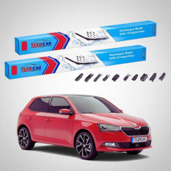 TeamCar Ștergătoare Skoda Fabia III NJ3 2014-2021 | Set Față Flat - TeamCar® (TC-FABIA8IIINJ3600400FU)