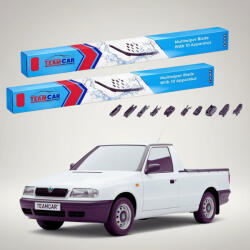 TeamCar Ștergătoare Skoda Pick-Up 787 6U7 1991-2001 | Set Față Flat - TeamCar® (TC-PICKUP7876U7500500FU)