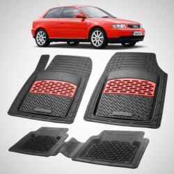 TeamCar Covorase Audi A3 (8L) Compatibile 1996-2003 Tavita Cauciuc | Red (A3APF44098wqHS1)