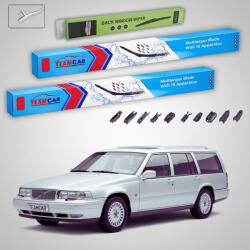 TeamCar Ștergătoare Volvo 960 S90 V90 1990-1998 | Set Față și Spate Flat - TeamCar® (TC-VOLVO960S90V90530530350FU)