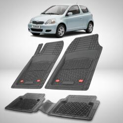 TeamCar® Covorase Toyota Yaris XP10 Hatchback Compatibile 2003-2005 | Black (SkQuToyQW)
