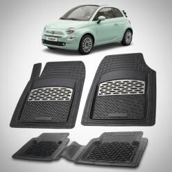 TeamCar® Covorase Fiat 500C (Cabrio) Compatibile 2009-2015 | Silver (FIAhTmf002fh)