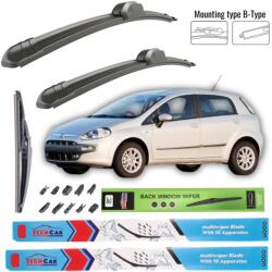 TeamCar Stergatoare Fiat Punto Evo 5 doors (199) 2009-2012 - Set Complet (TCfia490u7YT)