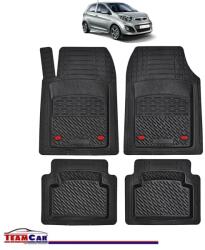 TeamCar Covorase Auto TeamCar® Tip Tavita Compatibile Kia Picanto Generatia II (2011-2017) Negru Material Rezistent (SKU-KIA-0017)