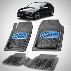 TeamCar Covoare auto tip tăviță Skoda Superb III Combi 2015-2023 | Blue Edition - TeamCar® (SKUDCSwsdDACX0011)