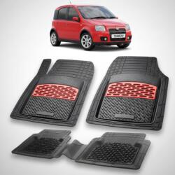TeamCar Covorase Fiat Panda II Compatibile 2003-2012 | Red (FiatPandf003201h009LX)