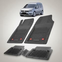 TeamCar Covorase Tip Tavita Compatibile Volkswagen Caddy 2015-2020 , Negru (SK9my63vw65f8JH59)