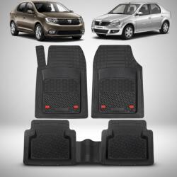 TeamCar® Covorașe Dacia Logan Compatibile 1/2/Facelift | Black Edition - TeamCar® (Set/Cov/DaciaLogan)