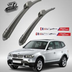 TeamCar Ștergătoare BMW X3 E83 (2003-2006) Pre-Facelift Flat | Set Față - TeamCar® (71-F5h6RRQ113W)