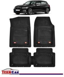 TeamCar® Covorase Auto TeamCar® Tip Tavita Compatibile BMW Seria 1 F20/F21 (2011-2019) Negru Material Rezistent (BMW-1-F20F21-2011)