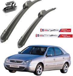 TeamCar Ștergătoare Citroen Xsara (1997-2006) Flat | Set Față - TeamCar® (57-F5h6RRQ113W)