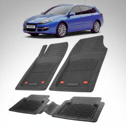 TeamCar Covorase Auto TeamCar® Tip Tavita Compatibile Renault Laguna III (2007-2015) Negru Material Rezistent (Laguna-III-apf/33fo8)