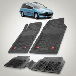 TeamCar Covorase Auto TeamCar® Tip Tavita Compatibile Peugeot 206 SW (2002-2007) Negru (CVR-PEUGEOT206SW-2002)