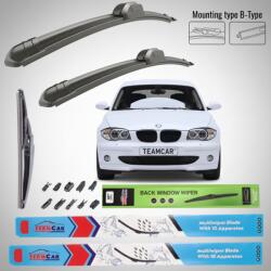 TeamCar Ștergătoare BMW Seria 1 E87/E81/E82/E88 (2004-2013) Flat | Set Complet - TeamCar® (71-F5Q663W)