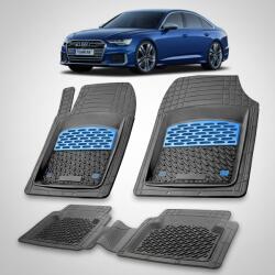 TeamCar® Covorase Cauciuc Tavita Compatibile Audi A6 C8 Sedan 2018-2025-Blue (SKUgAUDIA6C8SEDANy418053)
