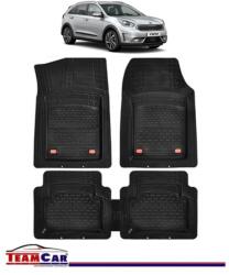 TeamCar Covorase Auto TeamCar® Kia Niro DE (2016-2022) - Negru - Cauciuc Rezistent Tip Tavita (KIA-ACCAC8DC)