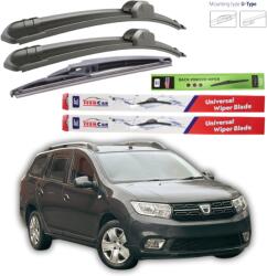 TeamCar Ștergătoare Dacia Logan (MCV II) 2013-2015 - Set complet Flat (TCdLOG255095i0)