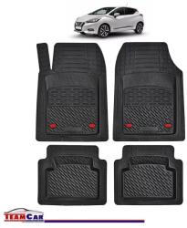 TeamCar® Covorase Auto TeamCar® Tip Tavita Compatibile Nissan Micra K14 (2017-prezent) Negru Material Rezistent (SKU-NISSAN-0003)