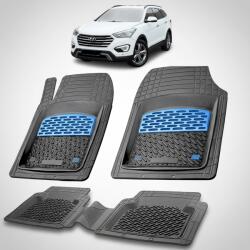 TeamCar Covorase Auto Hyundai Grand Santa Fe (2013-2015) - Cauciuc Tip Tavita-Blue (HYUa77wqw6Ua2015)