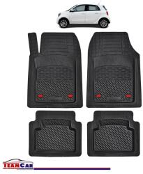 TeamCar® Covorase Auto TeamCar® Tip Tavita Compatibile Smart Forfour Generatia II (2014-2021) Negru Material Rezistent (SKU-SMART-0005)