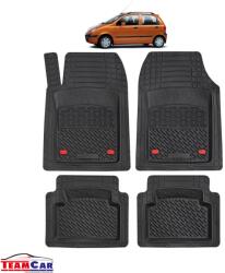 TeamCar® Covorase Auto TeamCar® Tip Tavita Compatibile Chevrolet Spark M100/M150 (2000-2005) Negru Material Rezistent (SKU-CHEV-0001)