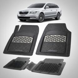 TeamCar Covorase Skoda Superb II Combi Tavita Cauciuc Compatibile 2008-2015 | Silver (S1KUddSKODAdd0010)