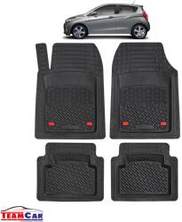 TeamCar Covorase Auto TeamCar® Tip Tavita Compatibile Chevrolet Spark M400 (2015-2022) Negru Material Rezistent (SKU-CHEV-0004)