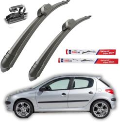 TeamCar Ștergătoare Peugeot 206 (1998-2012) Hatchback (5 uși) - Set față Flat (TC-206-550400)