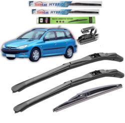 TeamCar Ștergătoare Peugeot 206 (1998-2012) SW (break) - Set Complet Hybrid (TC-20BVKY400)