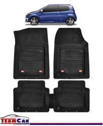 TeamCar Covorase Auto TeamCar® Tip Tavita Compatibile Renault Twingo II (2007-2014) Negru Material Rezistent (Twingo-II-APF66HP9)