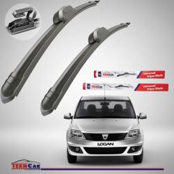 TeamCar Ștergătoare TeamCar® Dacia Logan I (2004-2012) - Flat - Set față (1-TC-LOG1-500-500)