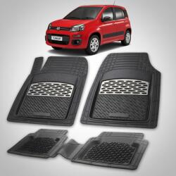 TeamCar® Covorase Fiat Panda III Compatibile 2012-prezent | Silver (APFkFiatkPandakIIIk338KS1)