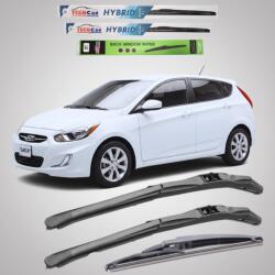 TeamCar Ștergătoare Hyundai Accent Hatchback (2010-2014) Hibrid | Set Complet - TeamCar® (TC2J2UG10f0)