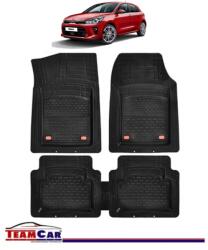 TeamCar® Covorase Auto TeamCar® Kia Rio YB (2017-prezent) - Negru - Cauciuc Rezistent Tip Tavita (KIA-9F260DCB)