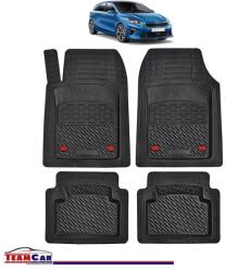 TeamCar® Covorase Auto TeamCar® Tip Tavita Compatibile Kia Ceed Generatia III (2018+) Negru Material Rezistent (SKU-KIA-0007)