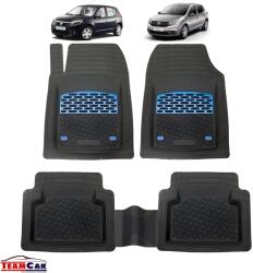TeamCar Covorase Auto Tip Tava TEAMCAR® Compatibile Dacia Sandero, Blue (2-APF/Dacia/Sandero-set.covorase)