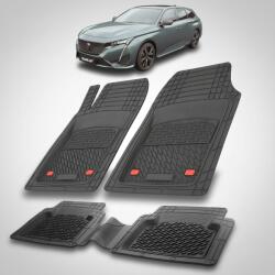 TeamCar® Covorase Auto Tip Tavita Compatibile Peugeot 308 III SW - Black (C77SWQsT308I207)