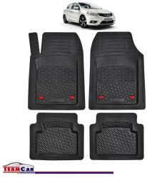 TeamCar Covorase Auto TeamCar® Tip Tavita Compatibile Nissan Pulsar C13 (2014-2018) Negru Material Rezistent (SKU-NISSAN-0017)