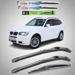 TeamCar Ștergătoare BMW X3 E83 (2006-2010) Facelift Hibrid | Set Complet - TeamCar® (TCBMWX3E8306100HISC)