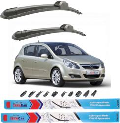 TeamCar Ștergătoare Opel Corsa D 5 uși (2006-2010) Flat | Set Față - TeamCar® (TOP826WQX40)